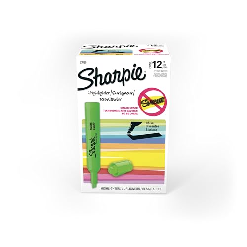 SHARPIE Tank Highlighters, Chisel Tip,