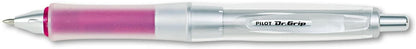Pilot Dr. Grip Center of Gravity Retractable Ball Point Pen, Medium Point, Black Ink, Pack of 3 (Pink)