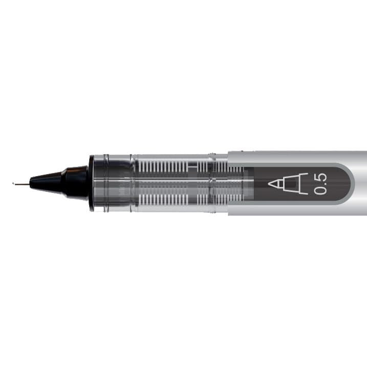 Writon Liquid Ink Rollerball Pen and Highlighter Combo, 0.5mm Extra Fine Precision Needle Point, Black Ink