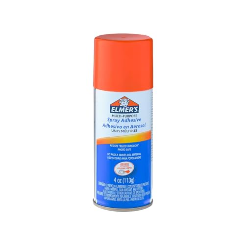Elmer'S Elmer'S Multi-Purpose Mounting Spray Adhesive Foil,Paper,Wood Acid-Free,Dries Clear Bottle Wood,Cardboard,Paper Spray Bonding Adhesives