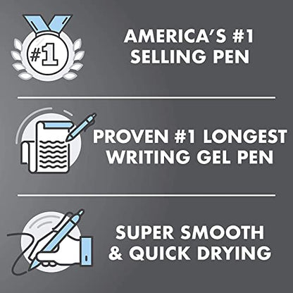 PILOT FriXion Ball Clicker Erasable Gel Ink Retractable Pen, Extra Fine Point, 0.5mm, 6 Count