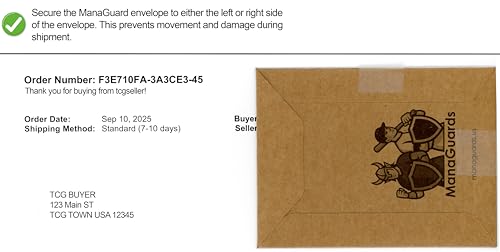 Managuards Trading Card Shipping Protection – 3x4 Semi Rigid Protective Envelope for TCG and Sports Cards, PWE Compatible (Pack of 200)