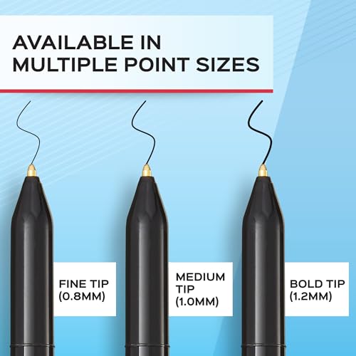 Paper Mate Write Bros Ballpoint Pens, Medium Point (1.0mm), Black, 12 Count