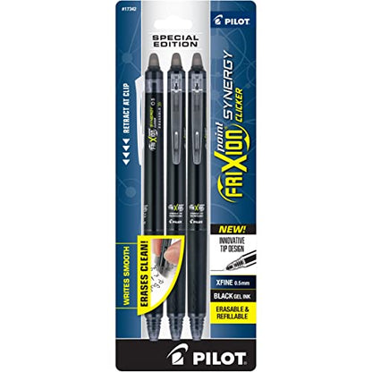 PILOT FriXion Synergy Clicker Erasable, Refillable & Retractable Gel Ink Pens