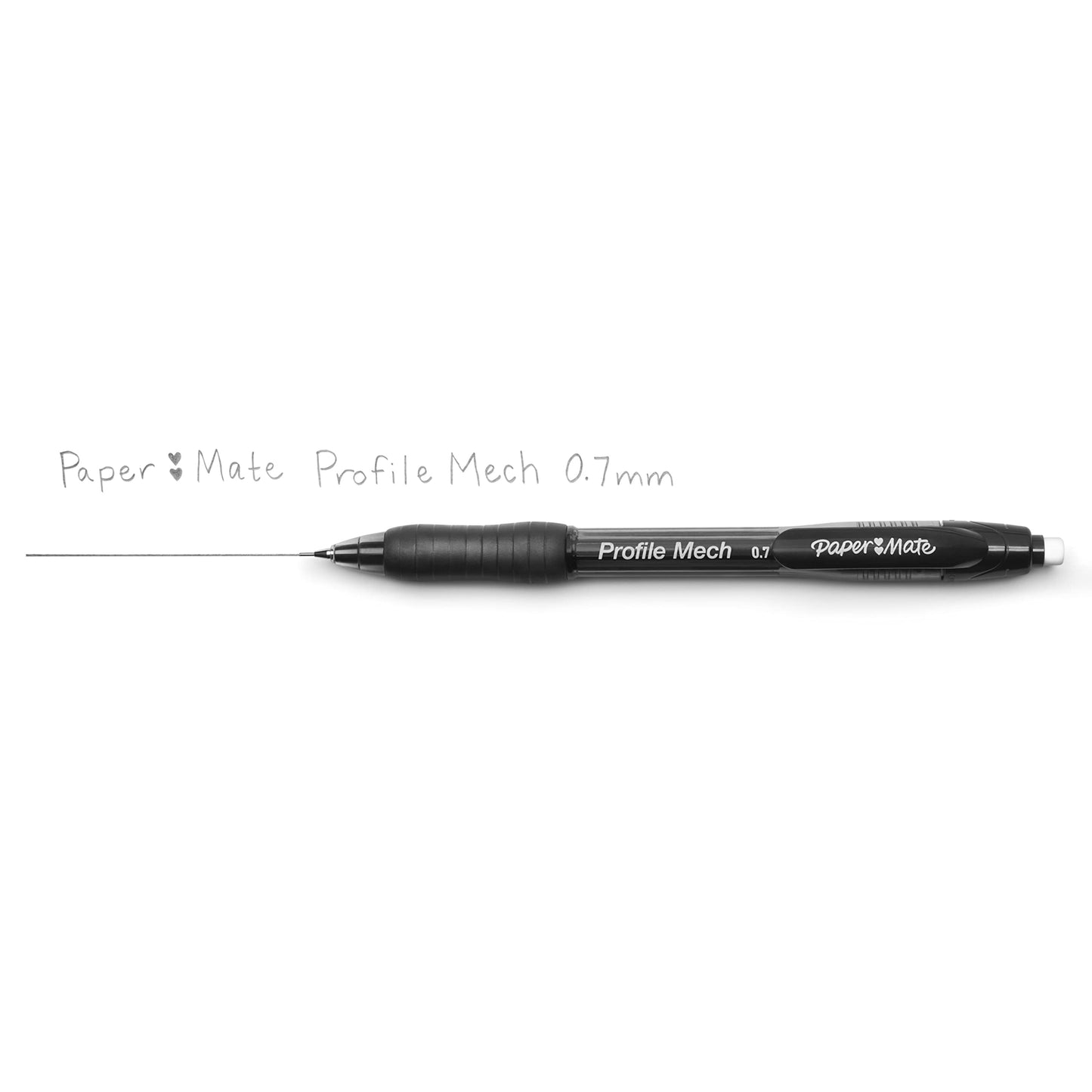 Paper Mate Profile Mechanical Pencils, 0.7 mm, HB #2 Lead, Black Barrel, Pack Of 4 Pencils
