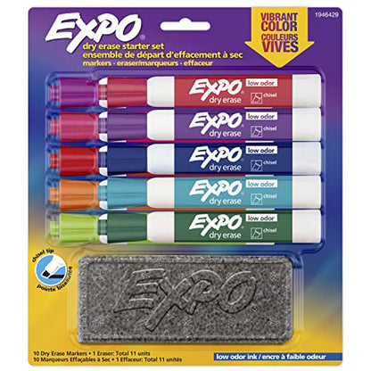 Expo Dry Erase Set, Chisel Tip