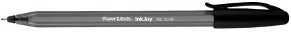 Paper Mate InkJoy 100ST Ballpoint Pens, Medium Point, Black, 8 Pack (1945928)