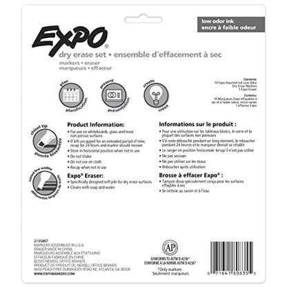 Expo Dry Erase Set, Chisel Tip