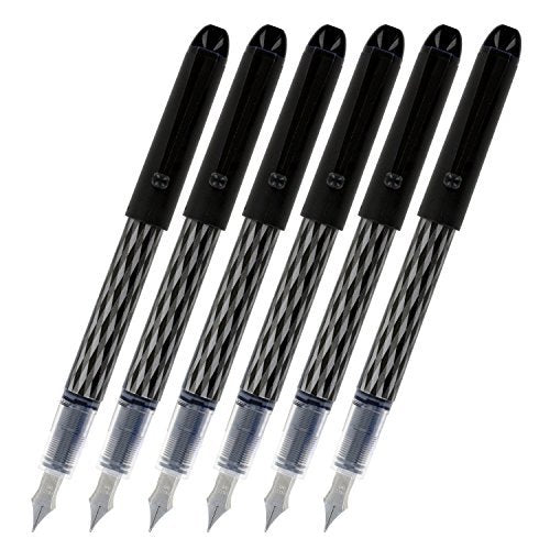 Pilot Varsity Disposable Fountain Pens, Black Ink (90010), Pack of 6