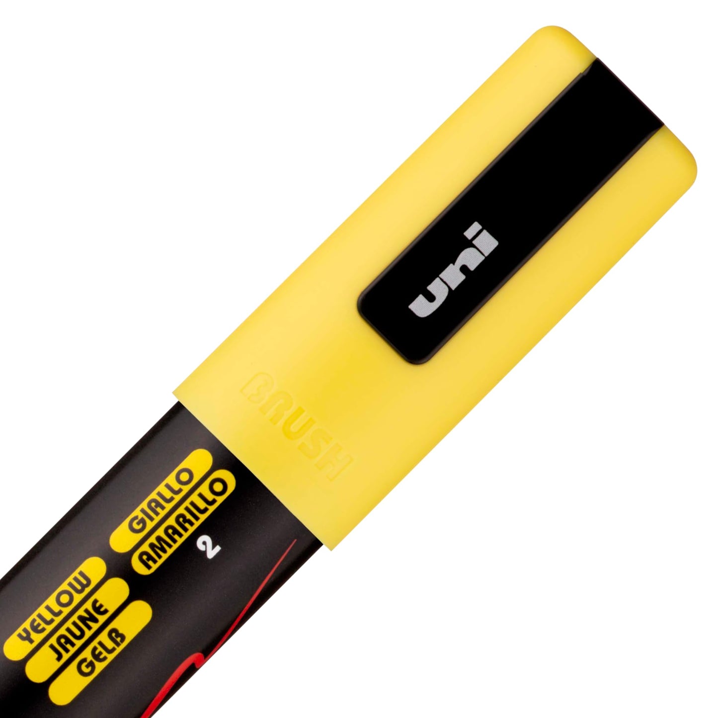 posca uni PC-5BR Water-Based Paint Markers, Reversible Brush Tip (1.0-4.0mm), 3 Count