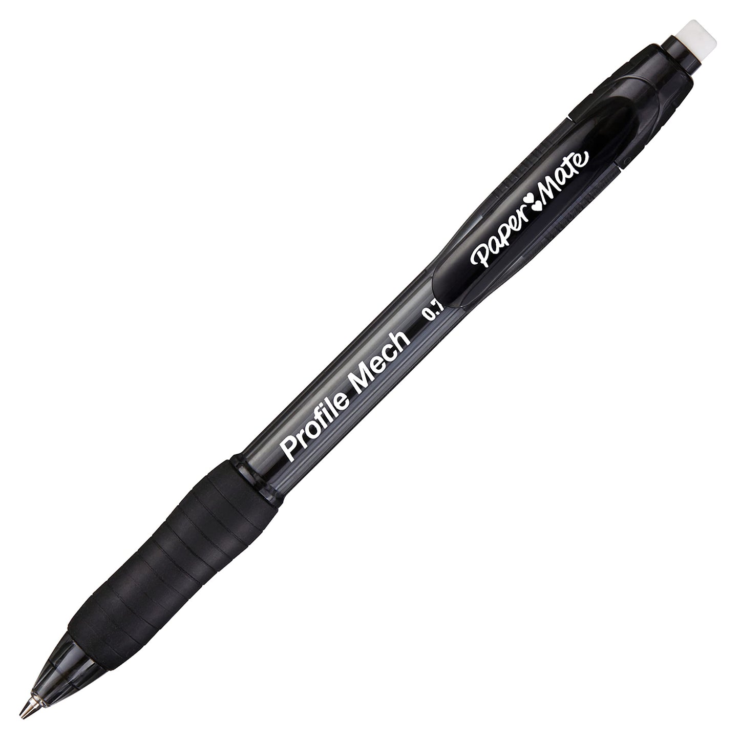 Paper Mate Profile Mechanical Pencils, 0.7 mm, HB #2 Lead, Black Barrel, Pack Of 4 Pencils