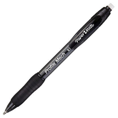 Paper Mate Profile Mechanical Pencils, 0.7 mm, HB #2 Lead, Black Barrel, Pack Of 4 Pencils