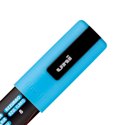 posca uni PC-5BR Water-Based Paint Markers, Reversible Brush Tip (1.0-4.0mm), 3 Count