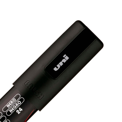 posca uni PC-5BR Water-Based Paint Markers, Reversible Brush Tip (1.0-4.0mm), 3 Count