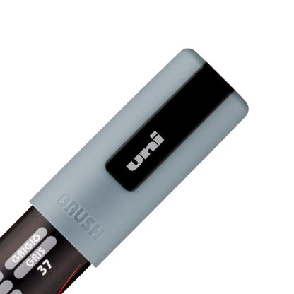 posca uni PC-5BR Water-Based Paint Markers, Reversible Brush Tip (1.0-4.0mm), 3 Count