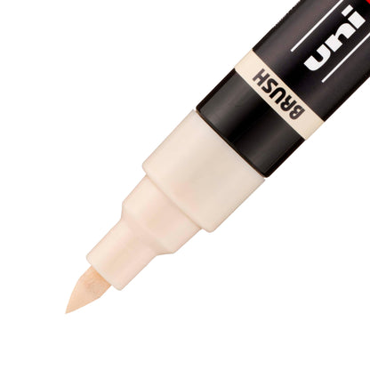 posca uni PC-5BR Water-Based Paint Markers, Reversible Brush Tip (1.0-4.0mm), 3 Count