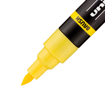 posca uni PC-5BR Water-Based Paint Markers, Reversible Brush Tip (1.0-4.0mm), 3 Count