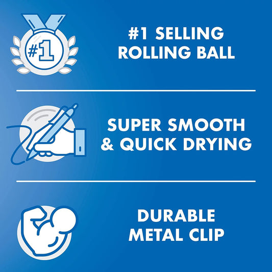 6 PENS: Pilot Precise V5 Retractable Blue Pens, Single Pen (26063) by Pilot