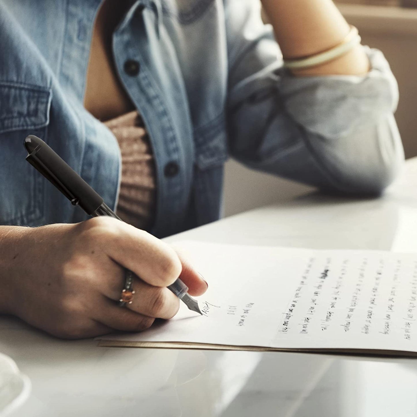 Pilot Varsity Disposable Fountain Pens, Blue Ink, Medium Point, Pack of 6