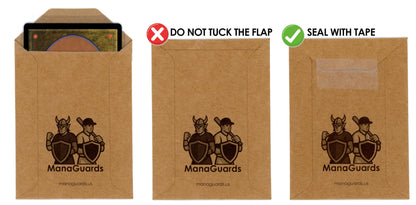 Managuards Trading Card Shipping Protection – 3x4 Semi Rigid Protective Envelope for TCG and Sports Cards, PWE Compatible (Pack of 200)