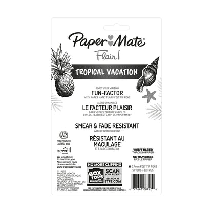 Paper Mate Flair Felt Tip Pens, Medium Point, Limited Edition Candy Pop Pack, Pack of 6 (1979425)