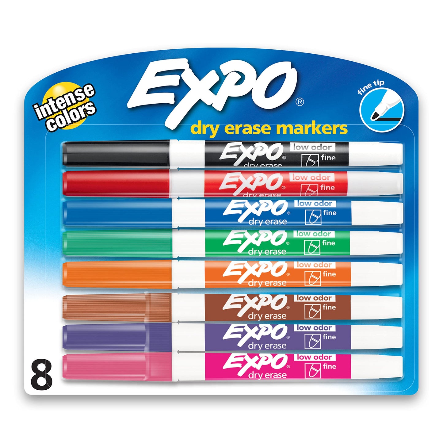 EXPO 86661 Low-Odor Dry Erase Markers, Fine Point