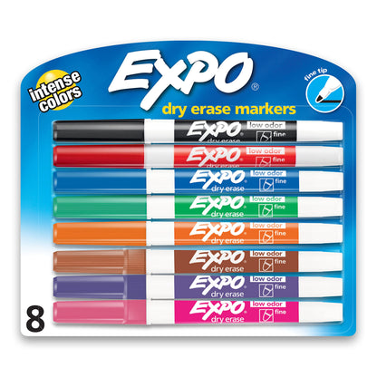 EXPO 86661 Low-Odor Dry Erase Markers, Fine Point