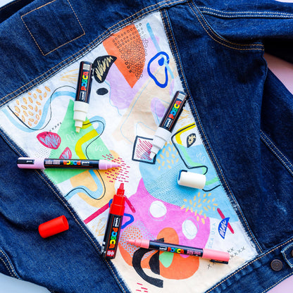 Posca Paint Markers Set of 4 Warm Neutral Tones; 3M Fine Markers with Reversible Tips Marker Set of Acrylic Paint Pens Pens for Art Supplies; Fabric Paint; Fabric Markers